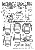 Rosie's Healthy Drink Tracker – Free Printable for Kids