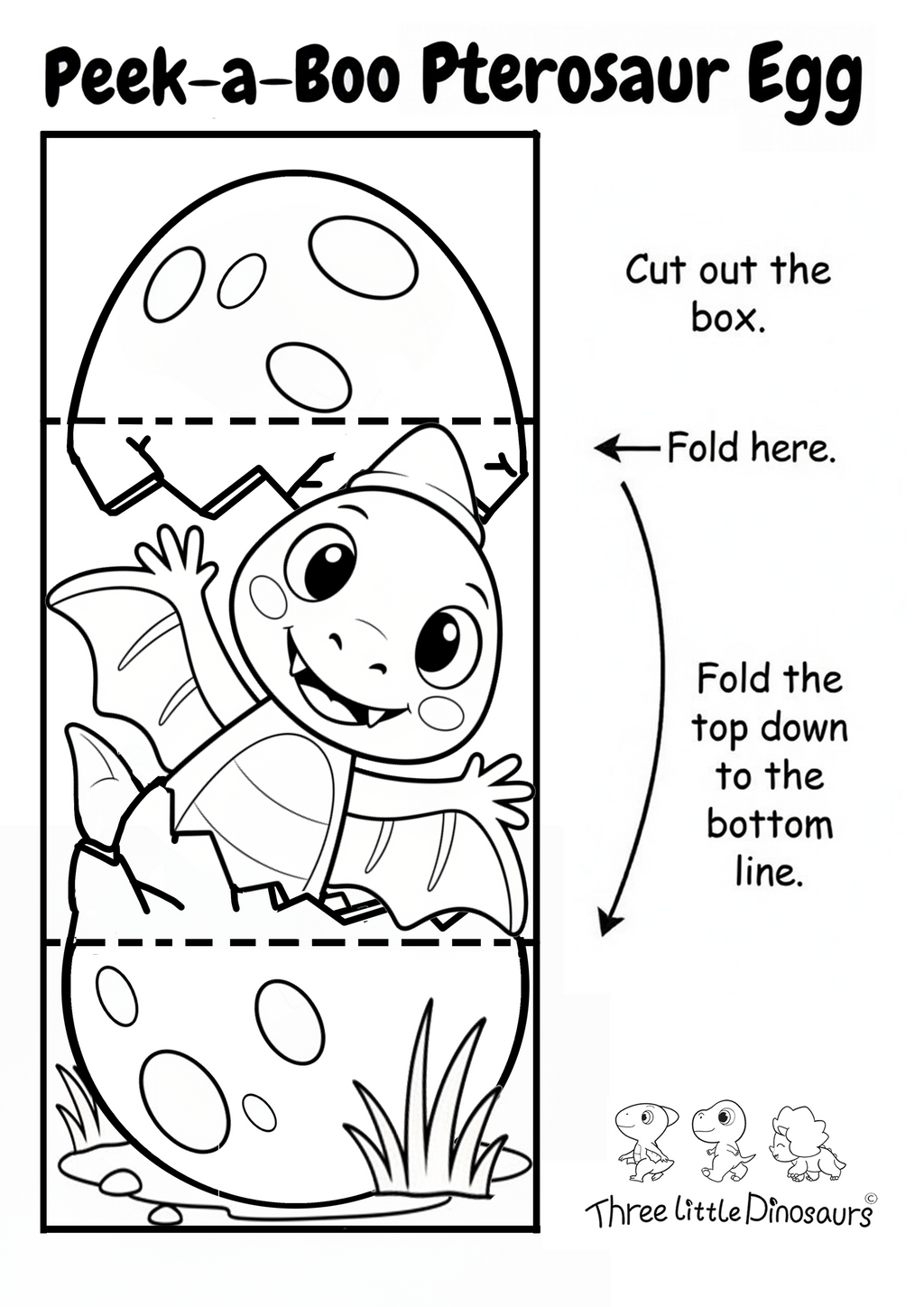 Peek-a-Boo Dinosaur Egg Bundle – 3 Printable Crafts for Kids