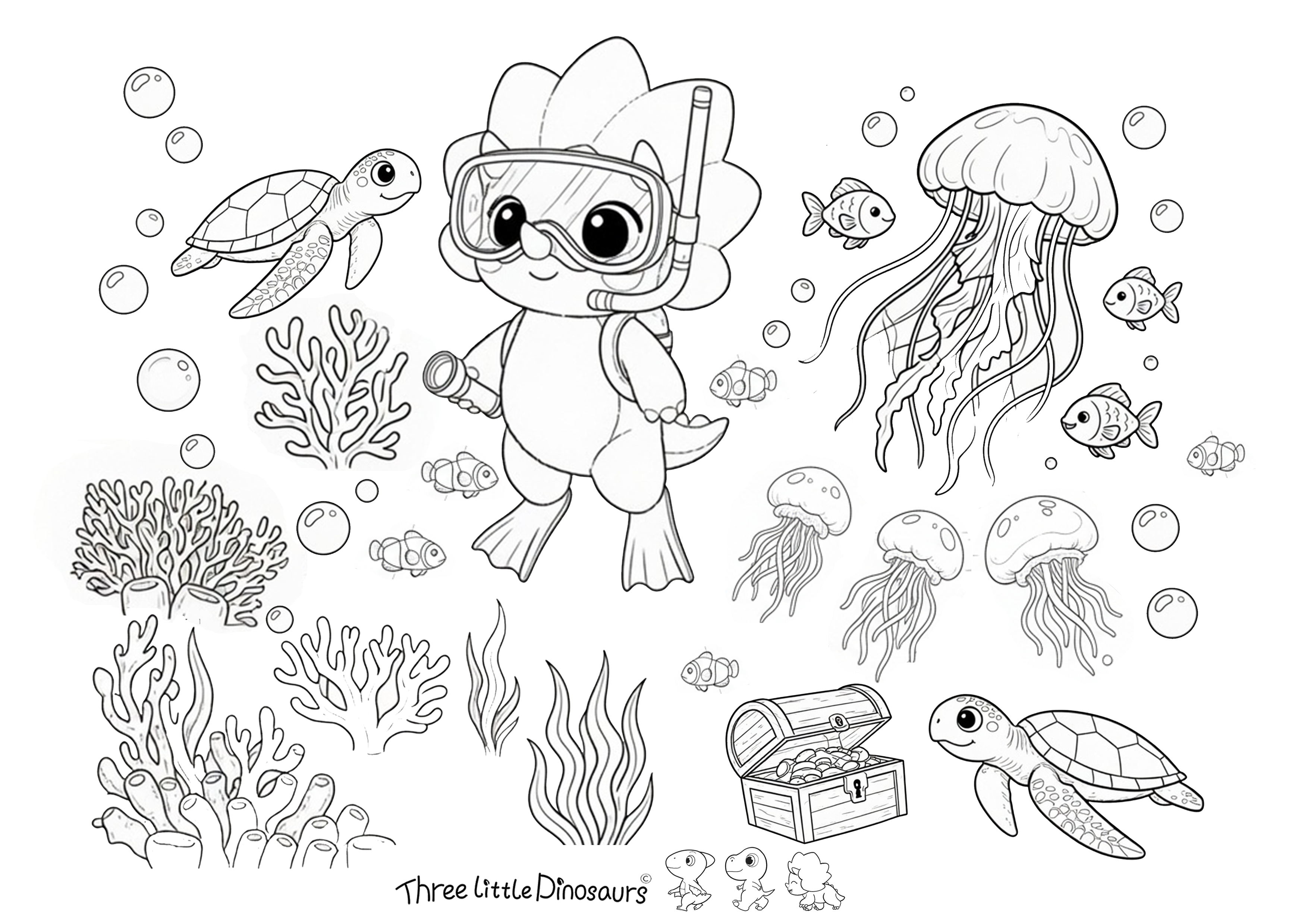 Rosie's Ocean Adventure – 3D Color, Cut & Paste Craft