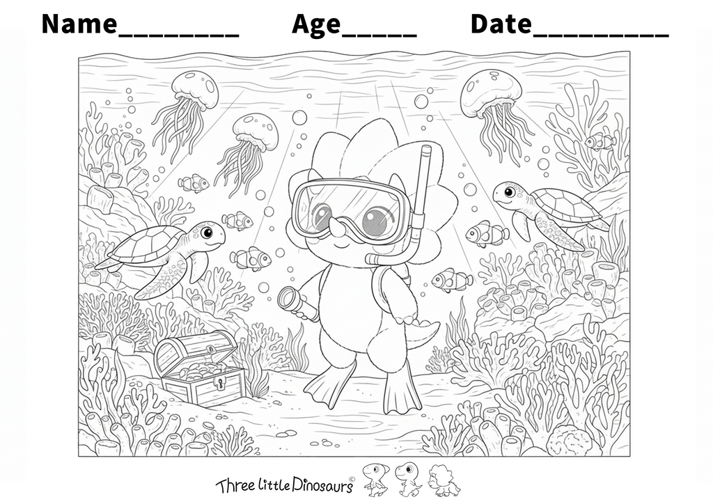 Rosie's Ocean Adventure – 3D Color, Cut & Paste Craft