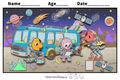 Space Explorer Adventure – 3D Color, Cut & Paste Craft