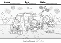 Dino Astronauts Moon Rover – Free Coloring Page for Kids