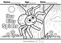 Itsy Bitsy Spider – Free Nursery Rhyme Coloring Page for Kids