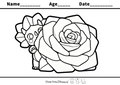 Rosie Inside a Rose – Free Valentine's Day Coloring Page for Kids