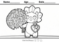 Rosie's Rose Bouquet – Free Valentine's Day Coloring Page for Kids